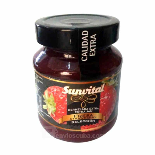 340 g-Mermelada de fresa Sunvital