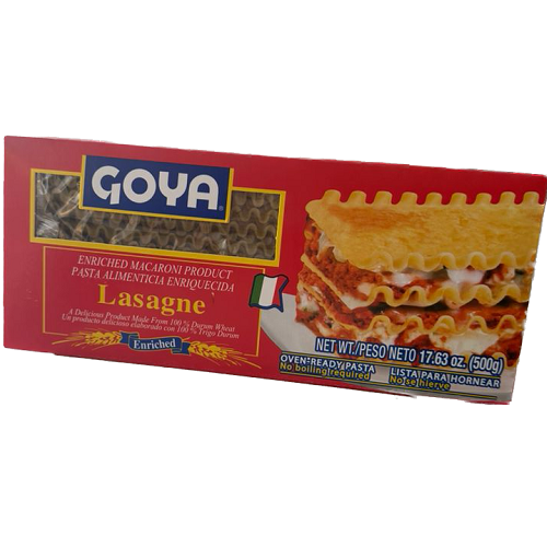 Lasaña Goya 500 gr