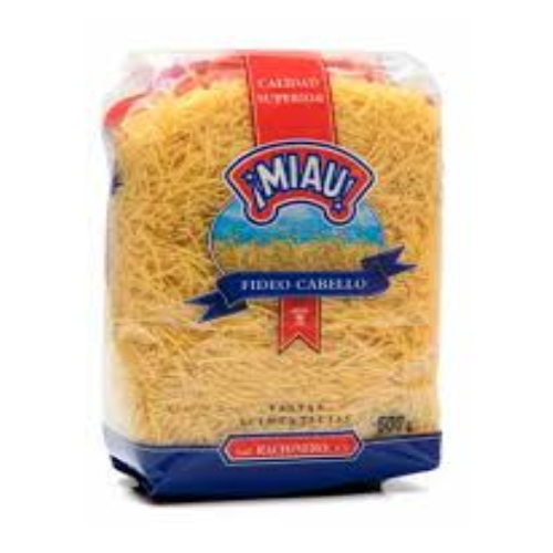 PASTAS ALIMENTICICAS FIDEO CABELLIN MIAU 500g 