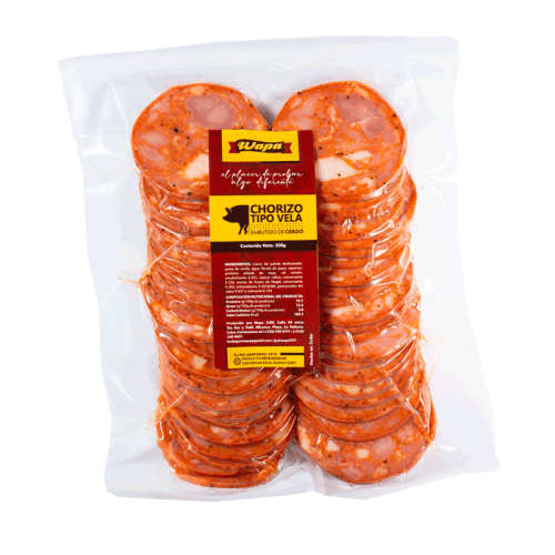 Chorizo tipo vela lasqueado, Wapa, 500 g