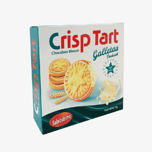 Galletas Sandwich Crisp Tart de chocolate blanco 75 g