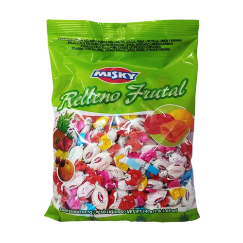 Caramelos frutales Misky, 135x4 g 