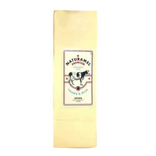 Queso GOUDA NATURAMEL Premiun en bloque de 3 KG, 48% M.G