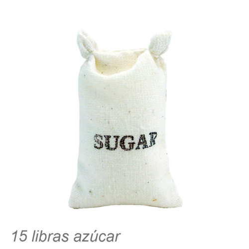 15 libras azúcar blanca 