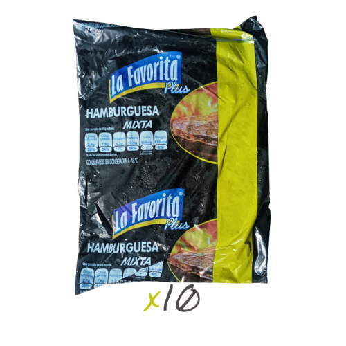 Hamburguesas de res y pollo, 10x90 g