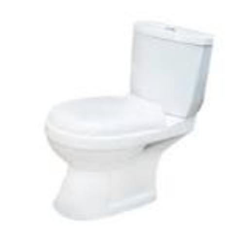 Muebles sanitarios Set 2 piezas  tasa y tanque con herraje y tapa.