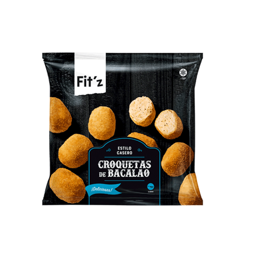 Croquetas de bacalao precocidas y congeladas FIT'Z 300 g