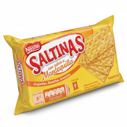 Galletas SALTINAS Mantequilla Pqte 252g (24x9x28g)