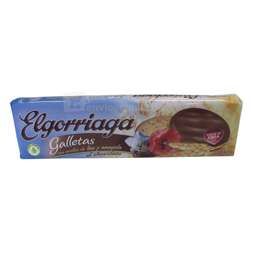 Galleta chocolate con semillas de lino y amapola, 150 g