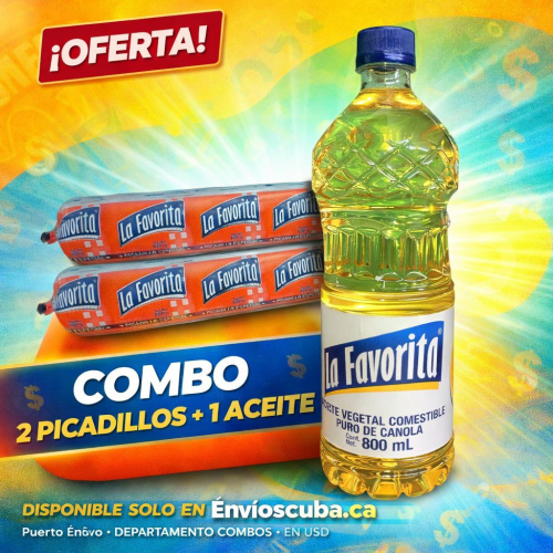 LA FAVORITA 3 (2 Picadillo 800g + 1 Aceite Canola 800ml)