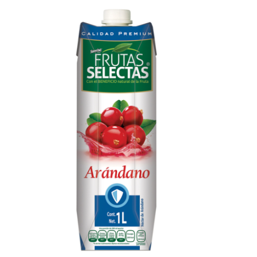 Nectar de arándano, FRUTAS SELECTAS, 1L.