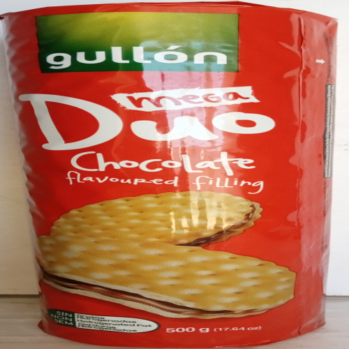  500 Gr - Galleta Gullon Dulce Sandwich Mega Duo doble choco