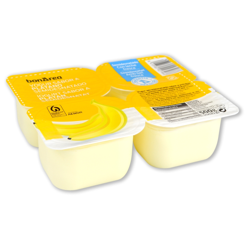 Yogurt Larga Vida YOGU+ Platano 4x125gr