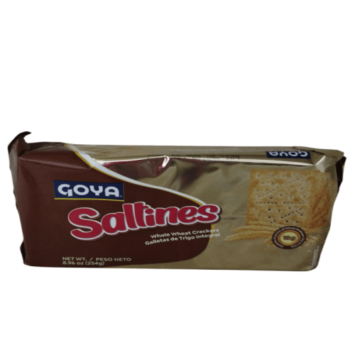 GALLETAS SALTINES DE TRIGO INTEGRAL, PAQUETE 254G, MARCA GOYA