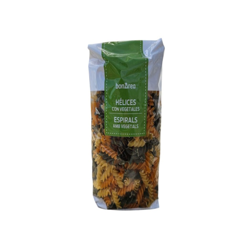 PASTA HELICE CON VEGETALES BONAREA COLORES 500 GRS 