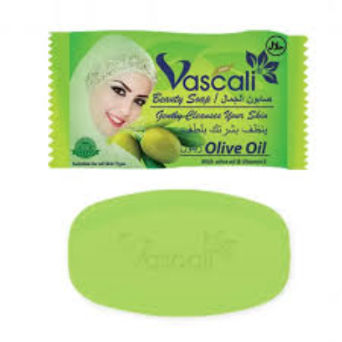 VASCALI JABON DE BARRA ACEITE DE OLIVA 90 Grx 96 Pcs/Ctn