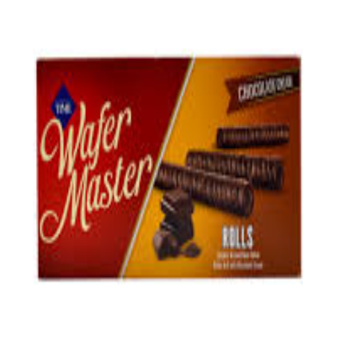 Wafer Master Rollos con crema de chocolate 65 gr