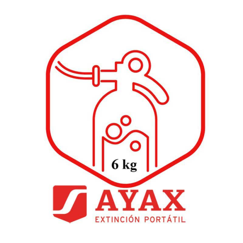 Recarga de extintor portátil, 6 kg, AYAX