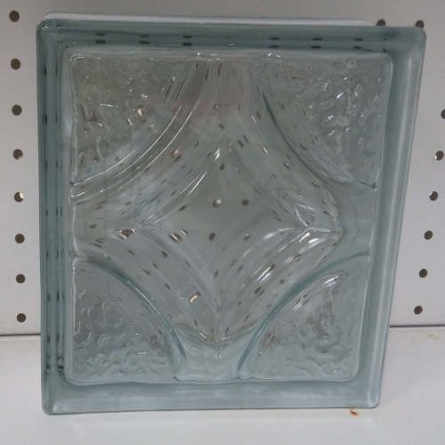 Bloque de vidrio transparente