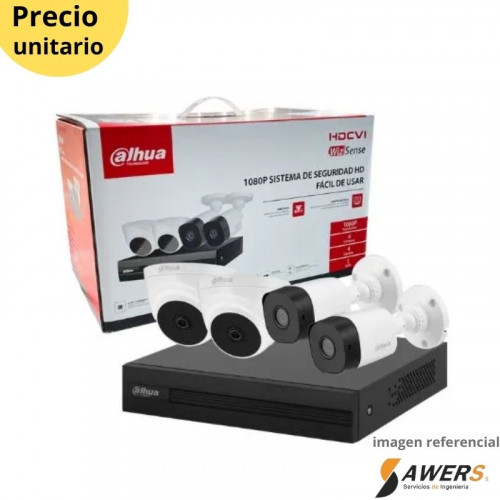 DAHUA COOPER KIT DE CCTV 4 CAMARAS XVR1B04-1MP