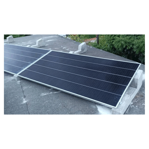 Soporte de hormigón autolastrado para paneles solares