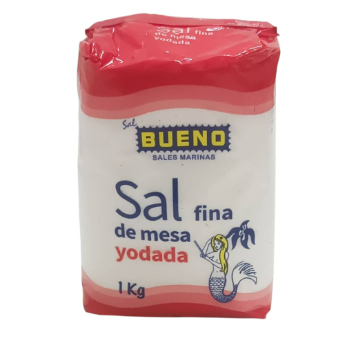 Sal fina de mesa yodada Bueno 1 kg