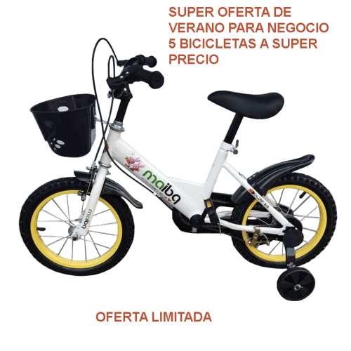 33% OFF OFERTA PARA NEGOCIO 5 bicicletas para niños 16
