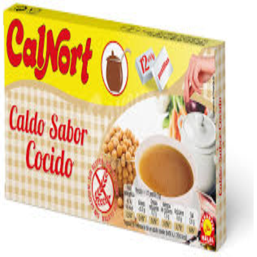 CALDO SABOR COCIDO CALNORT 120GRS 12X10G PASTILLAS