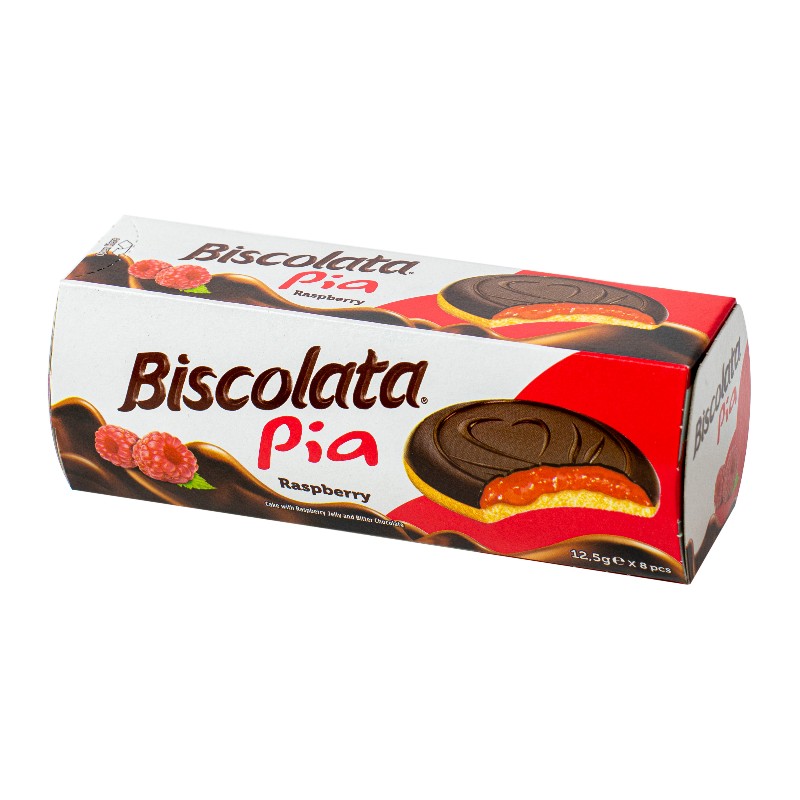 Biscolata Pia Frambuesa 12.5 gr x 8ud 
