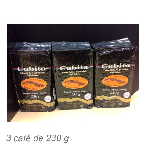 3 café de 230 g.