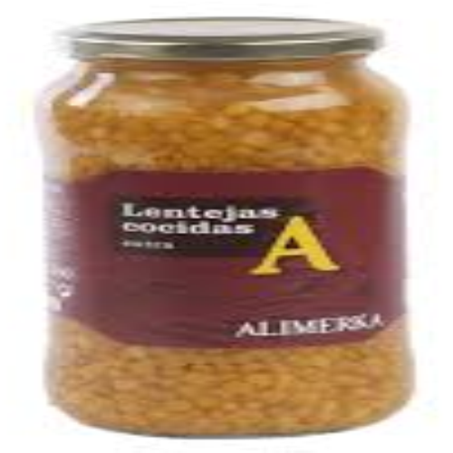 Lenteja cocida Alimerka frasco 750g