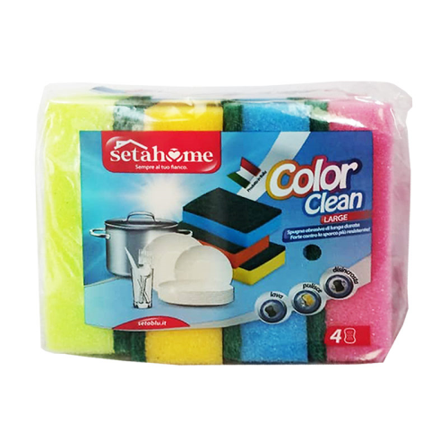 Esponja colorur clean 4 pz