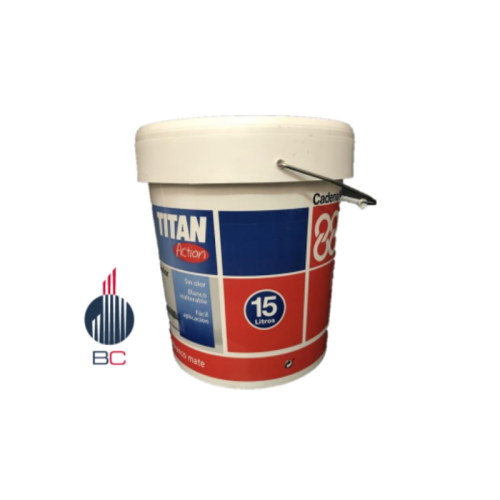 Pintura TITAN Action blanco mate interior 15 L