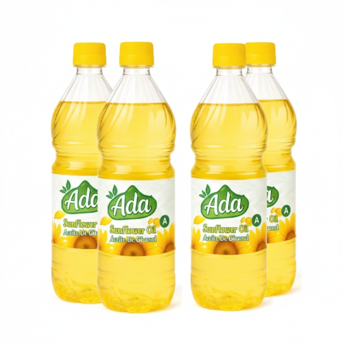 4 pomos, Aceite de Girasol, 4 x 1Lt (4 lts)