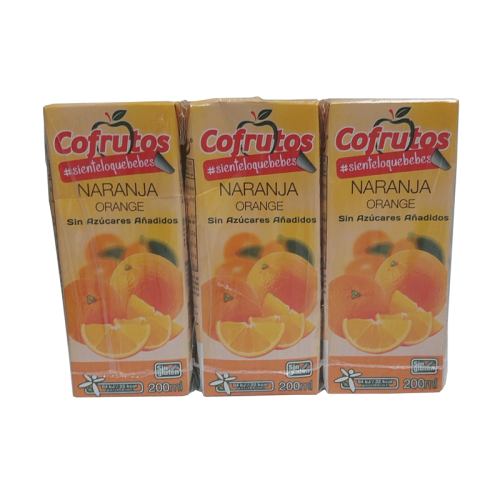 Néctar de naranja sin azúcar, 6 x 200 ml