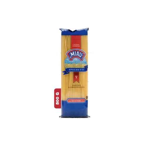 PASTAS ALIMENTICICAS SPAGUETTI MIAU 500g
