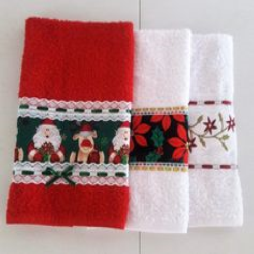 Set de 3 toallas de Navidad