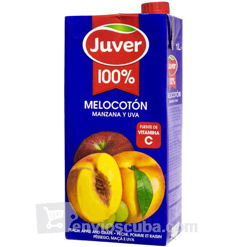 1 L-Zumo melocotón-manzana-uva