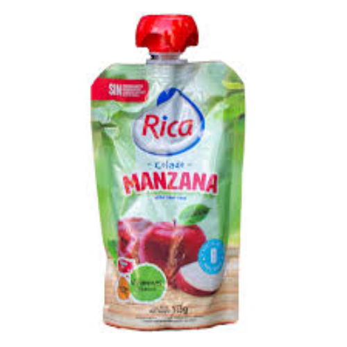 Compota De MANZANA Rica 113GR  POUCH