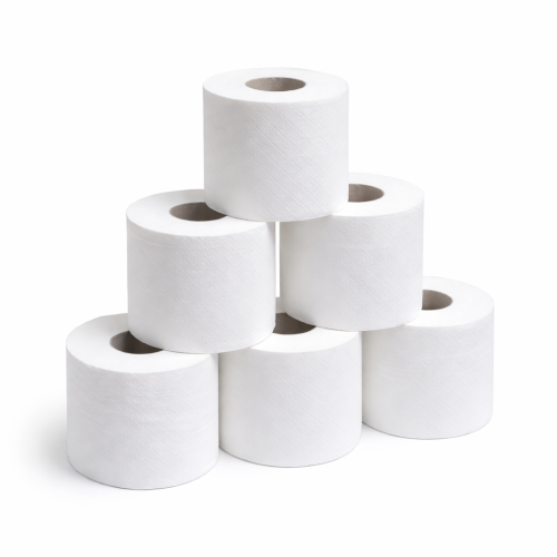 Papel higiénico, 6 rollos, 2 hojas