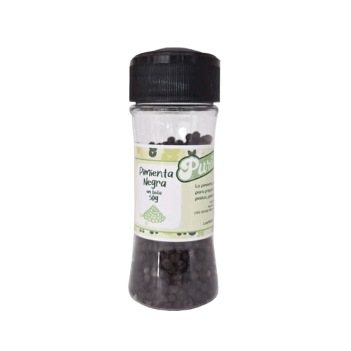 Pimienta negra en bola, pomo con molinillo, 50 g