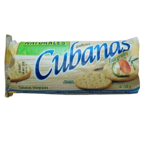 105 gr - Galletas DONDE CUBANAS Integrales 