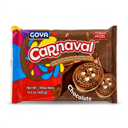 Galletas Goya Carnaval 403g Chocolate C/crema 