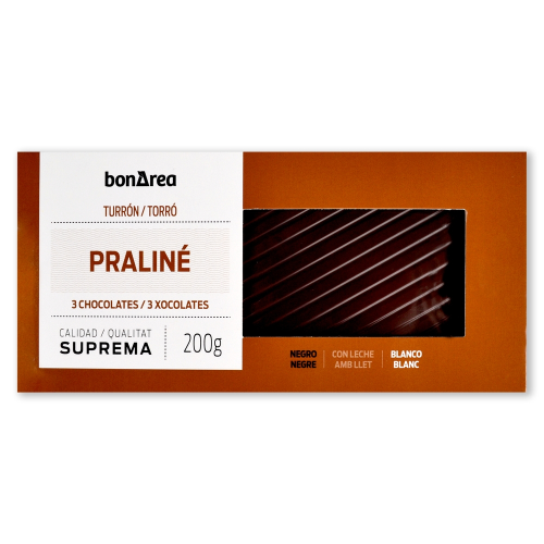 Turron Praline BonArea 3 Chocolate