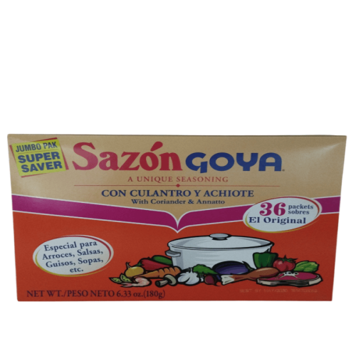 SAZÃ?N COMPLETO C/ CILANTRO Y ACHIOTE (CAJA DE 36 SOBRES) MARCA GOYA