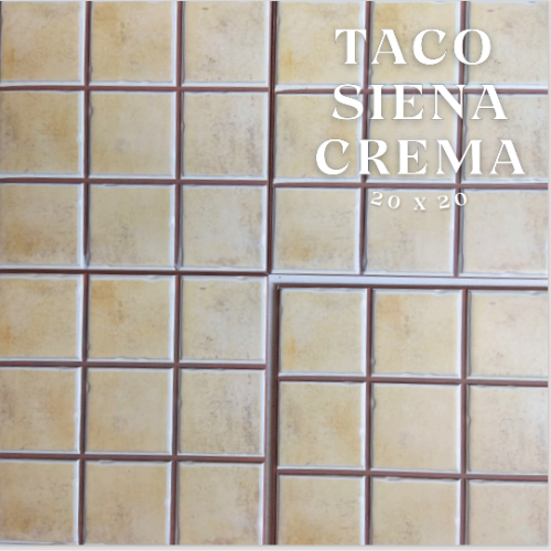 Cerámica Taco Siena crema 20x20 cm