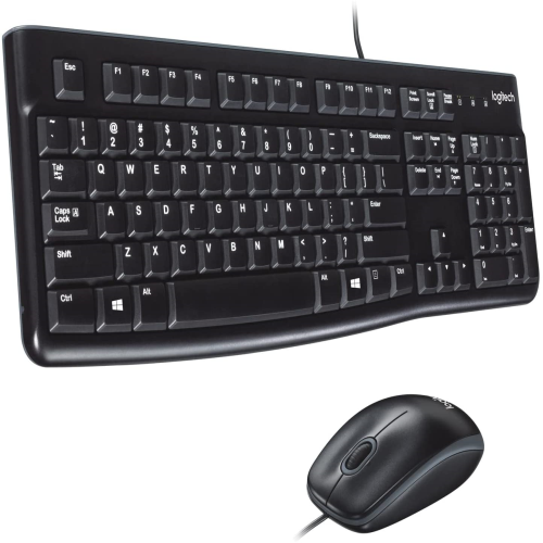 Teclado y Mouse Logitech MK120 usb Negro