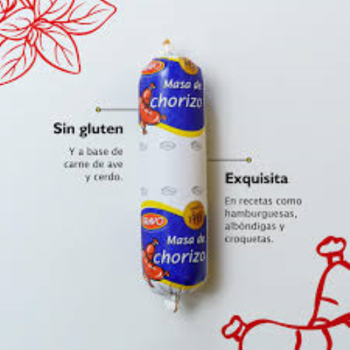 MASA DE CHORIZO (400GR) SIN GLUTEN