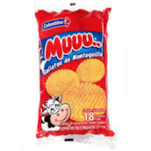 Galleta Dulce MUUU de mantequilla 18 unid x 19.5 gr