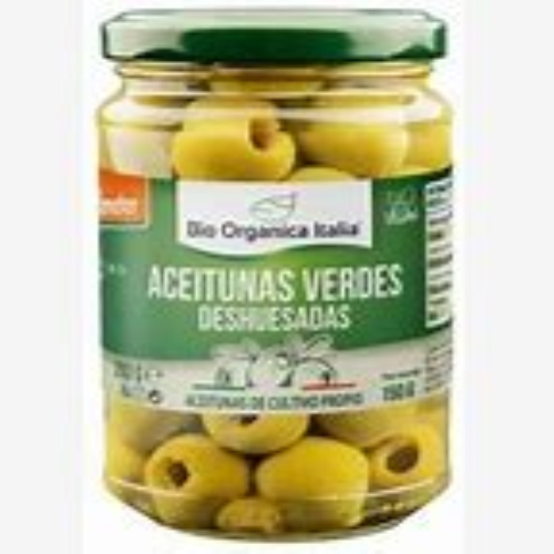 ACEITUNA VERDE MANZANILLA SIN HUESO UNO
